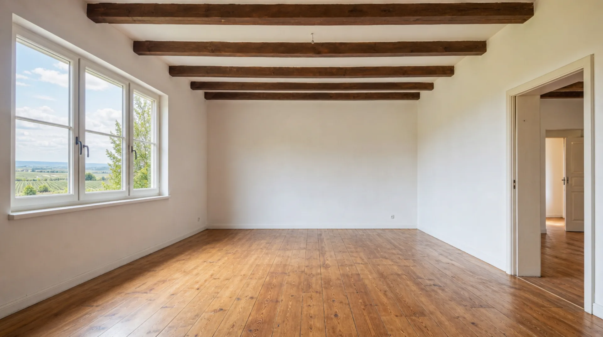 Haushaltsauflösung Burgenland – besenrein übergebenes Streckhaus mit Blick in die pannonische Landschaft