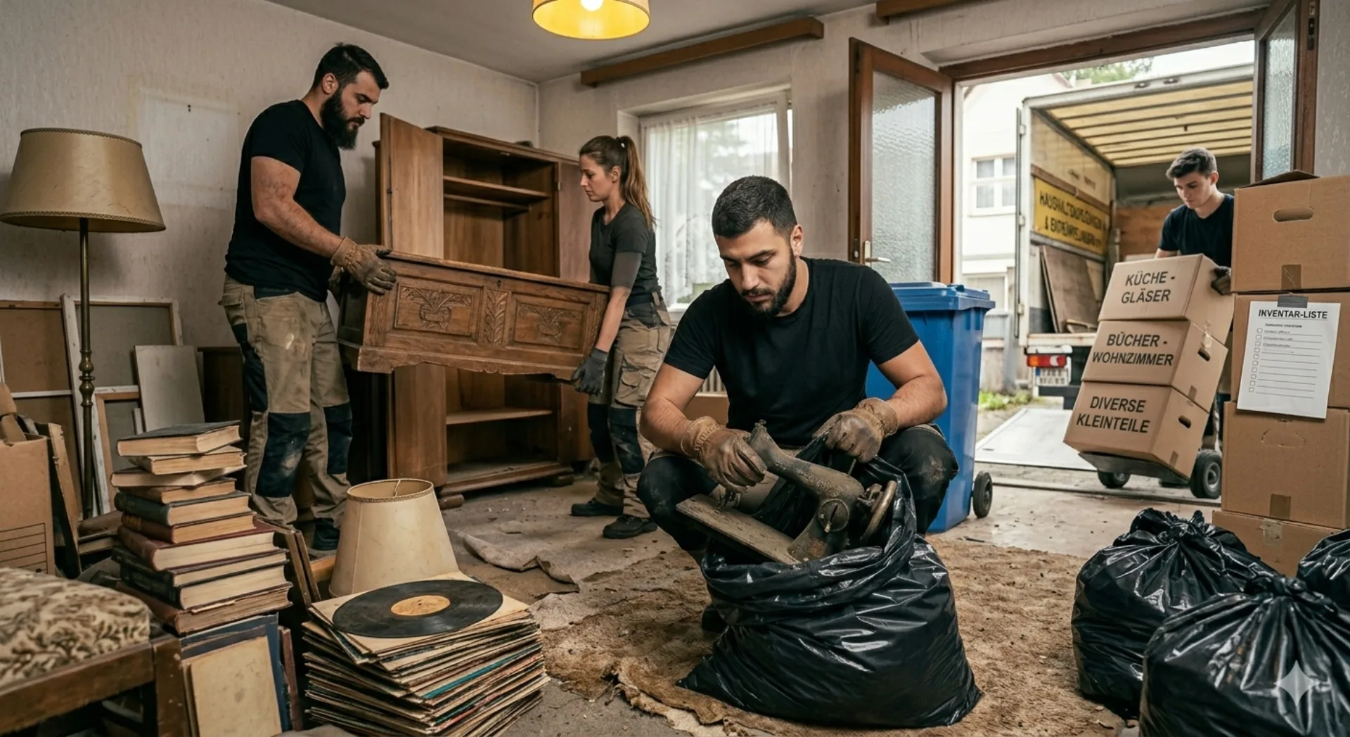 Besenrein übergebene Altbauwohnung nach einer Haushaltsauflösung in Wien